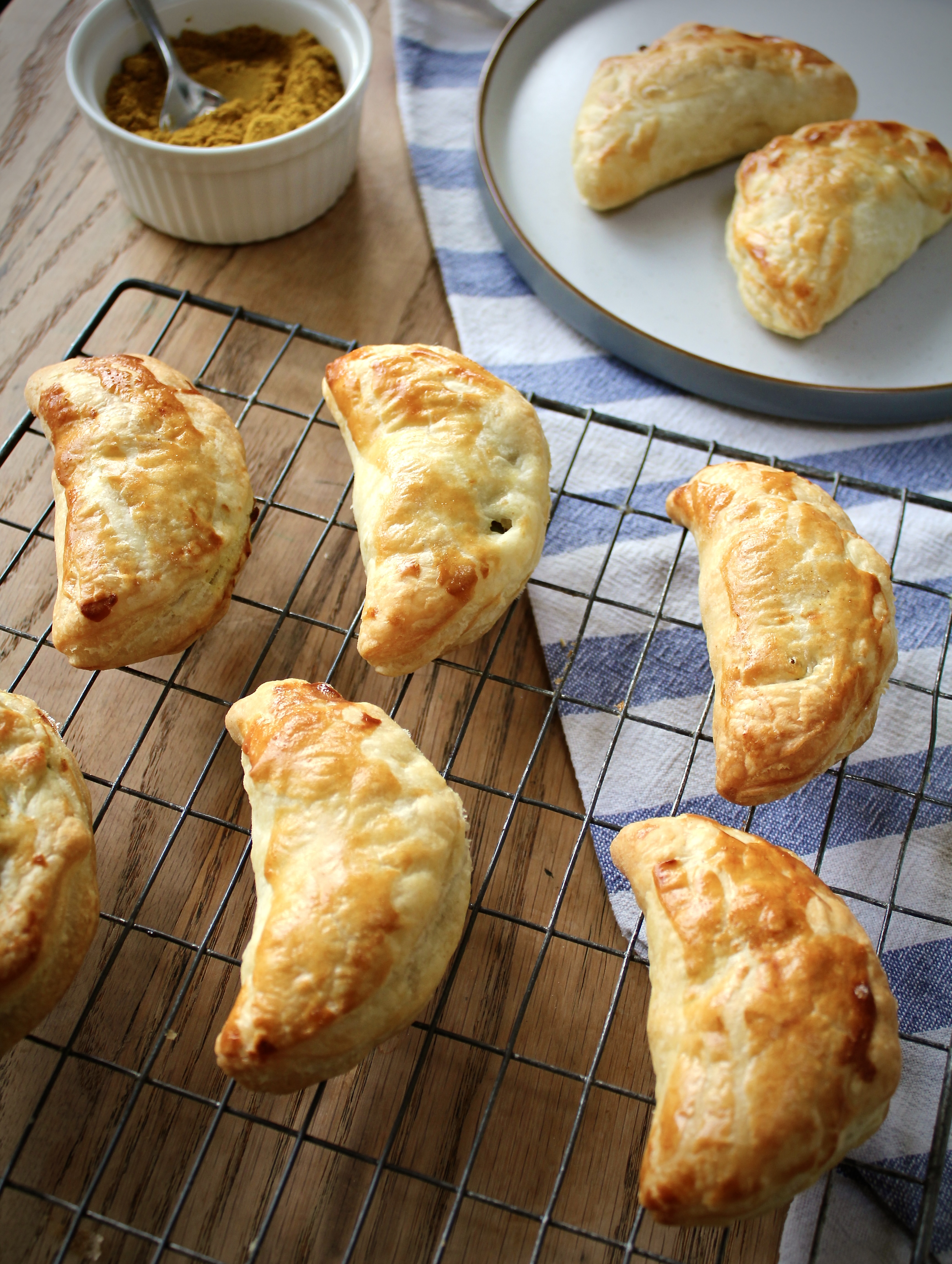 Pea and Potato Curry Puffs