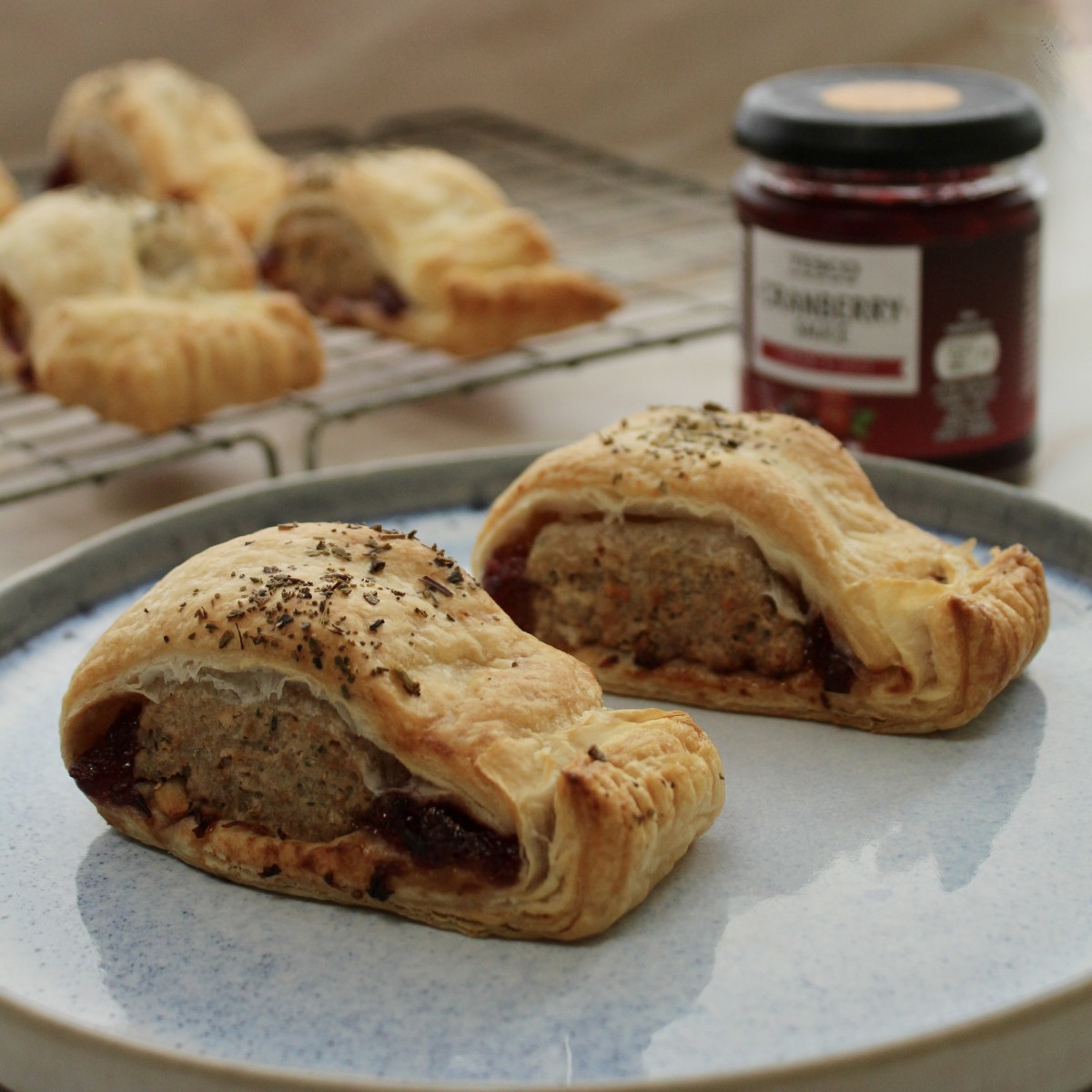 Vegan Christmas Sausage Rolls