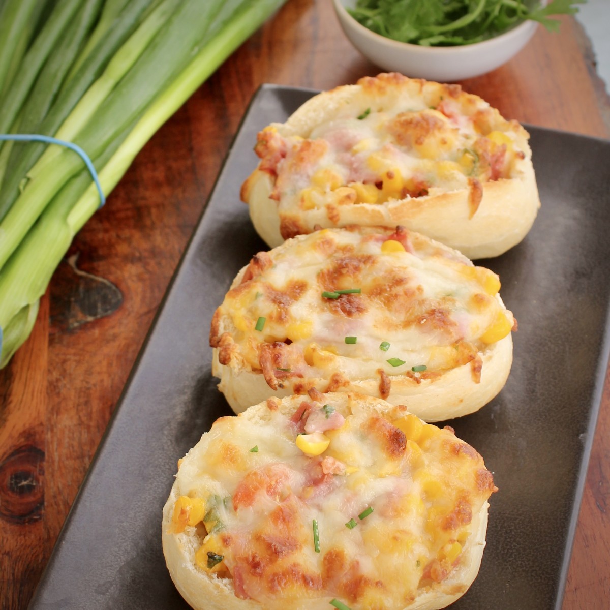 Corn Cheese Stuffed Bread