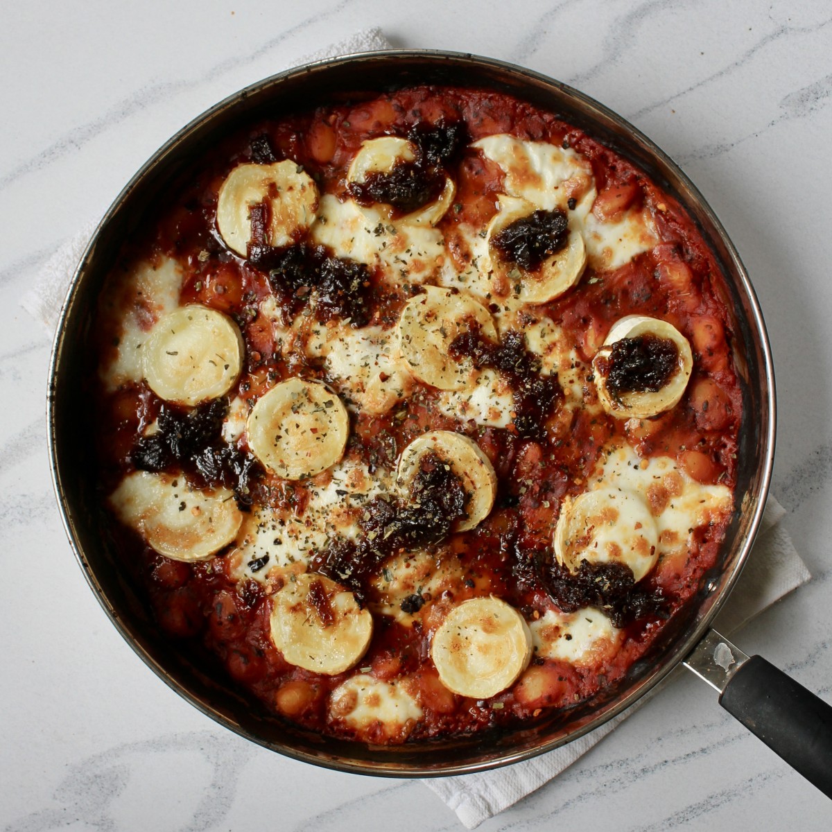 Goat’s Cheese Pizza Beans